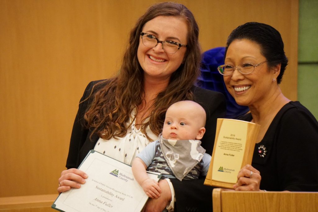 DDA Anna Fuller and Multnomah County Commissioner Lori Stegmann (May 7, 2019 | MCDA photo) 