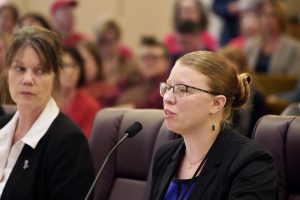 (Multnomah County District Attorney Victim Assistance Program Supervisor Emily Hyde speaking October 15, 2019)